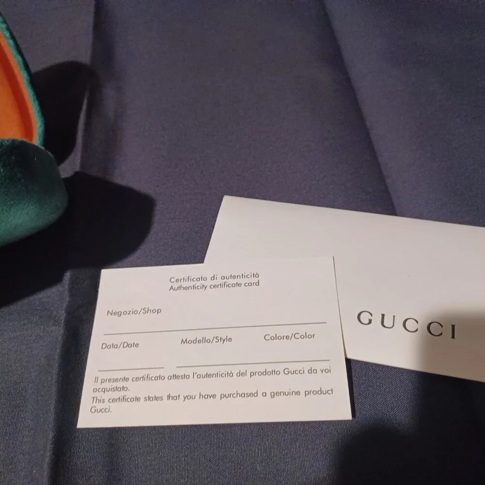 GUCCI GOLD SUNGLASS FRAME ONLY WITH CHARMS/GG1031S 001
